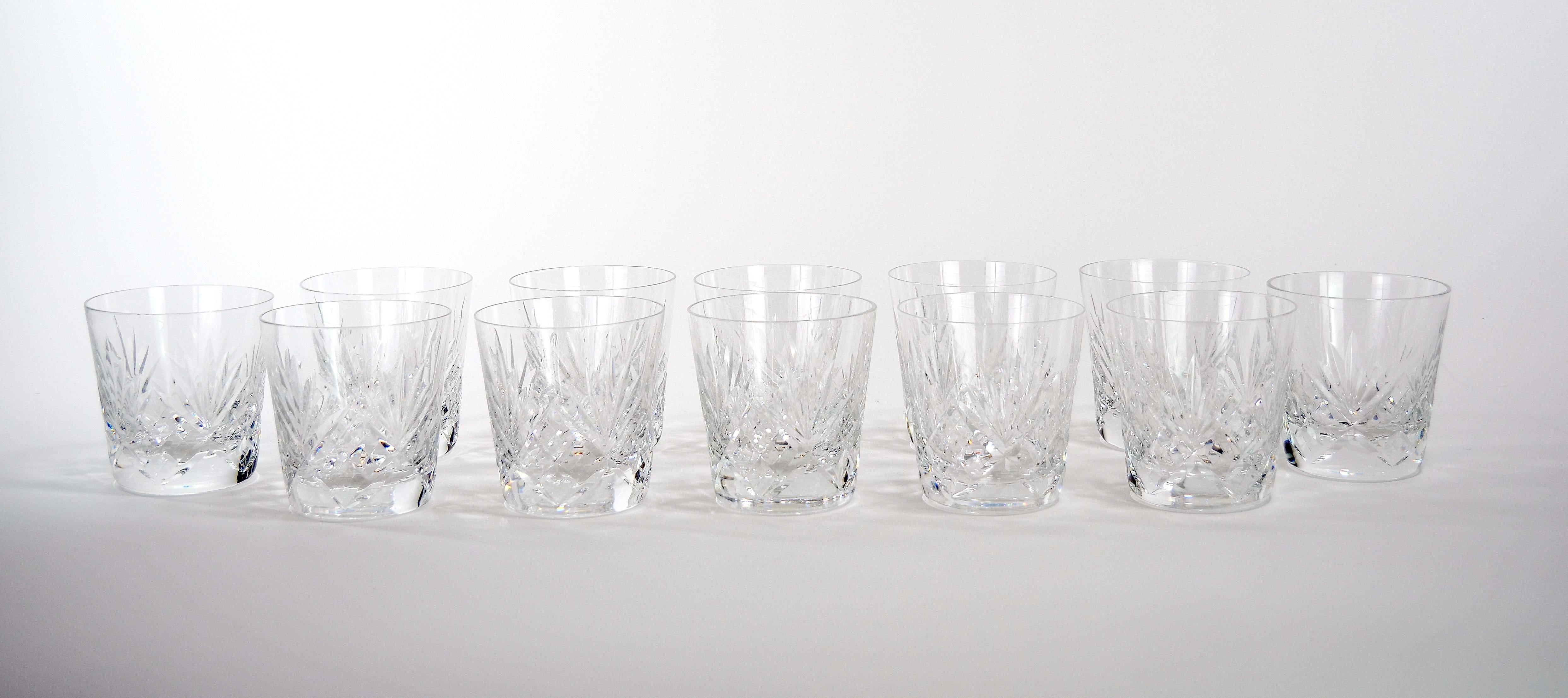 Hand-Crafted Saint Louis Crystal Old Fashioned Barware Service / 12 People For Sale