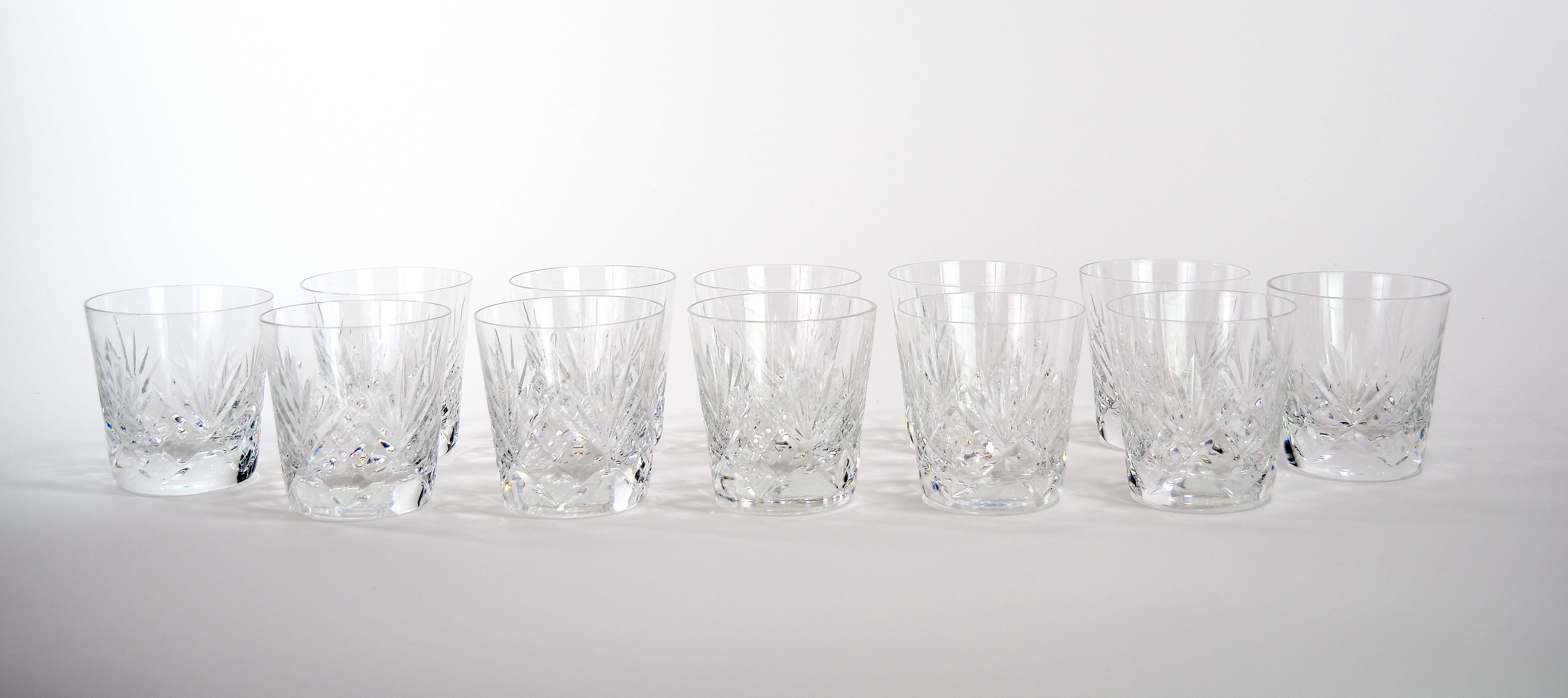 Saint Louis Crystal Old Fashioned Barware Service / 12 People For Sale 1