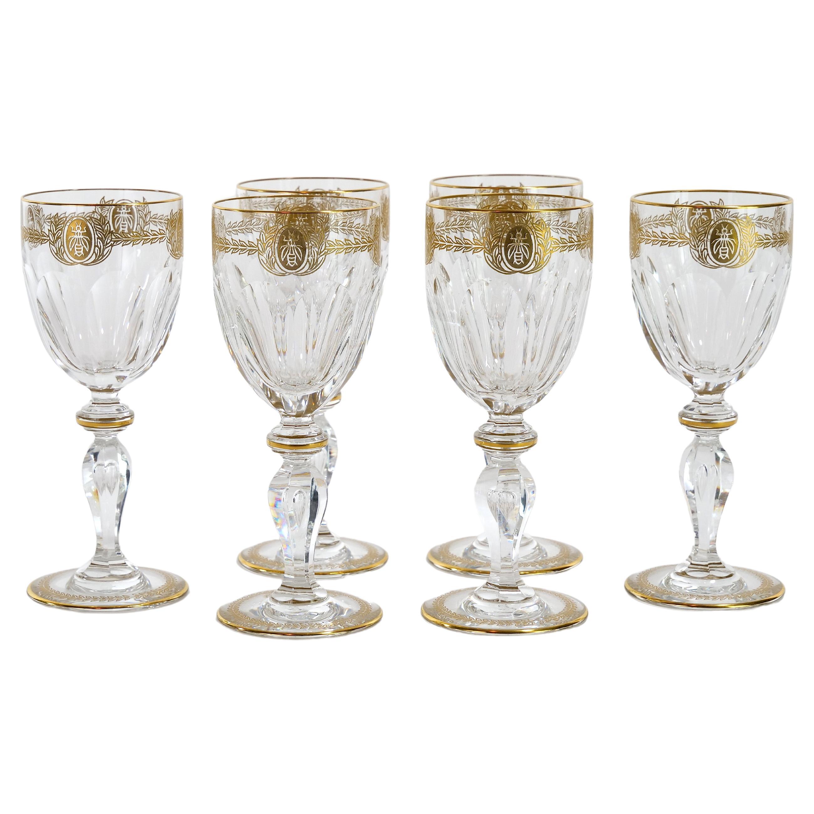 Saint Louis Crystal Tableware Service / 6 People For Sale