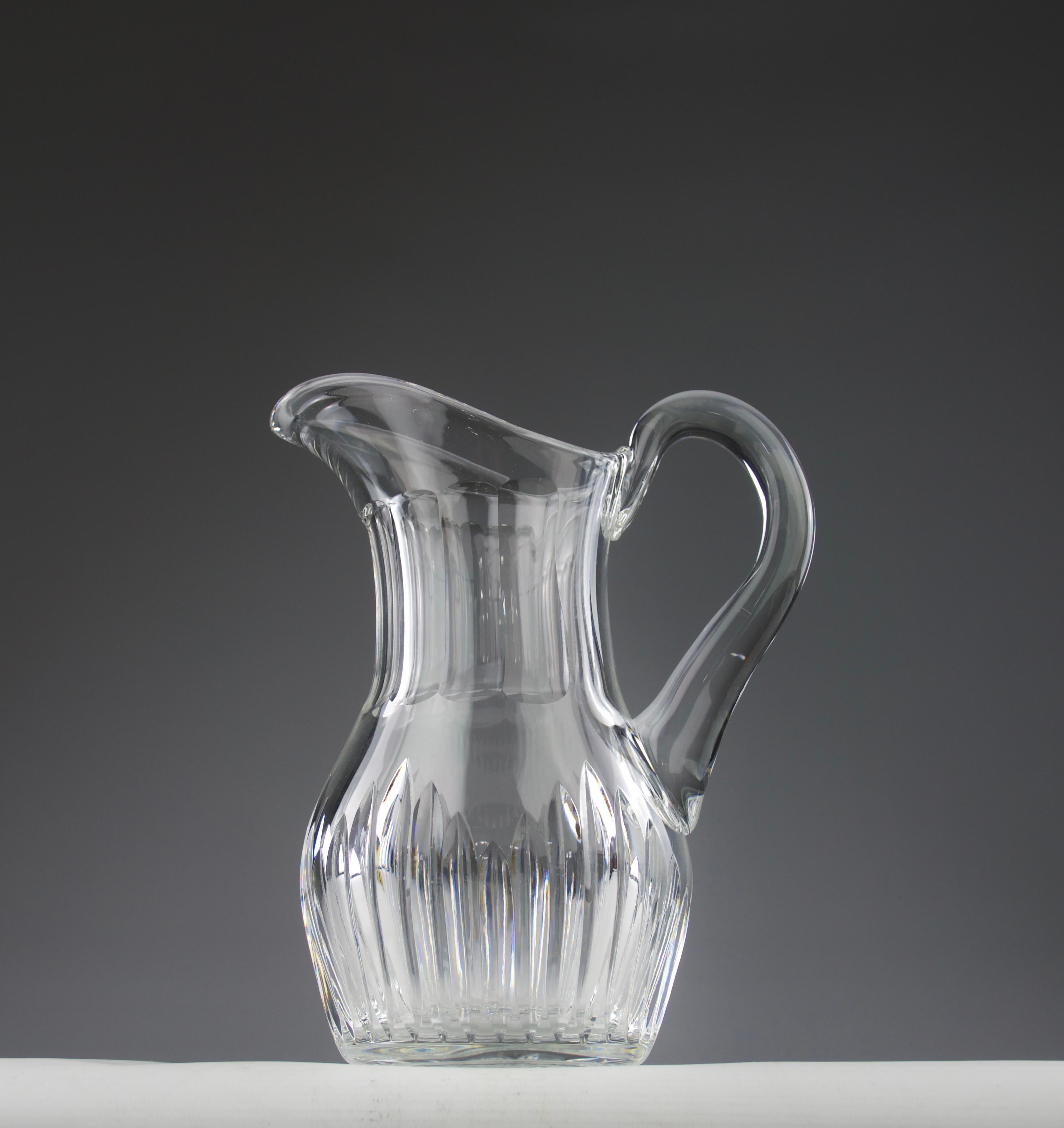 Preciosa jarra de cristal Saint Louis, modelo 