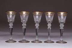Saint Louis Cut Crystal Glasses, Set of 10 Pieces