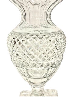 Saint-Louis (attributed) Diamond-Cut Medici Crystal Vase