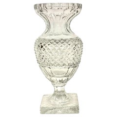 Saint-Louis (attributed) Diamond-Cut Medici Crystal Vase