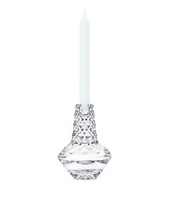 Saint-Louis Folia Large Crystal Candlestick w/ Candle by Noé Duchaufour-Lawrance