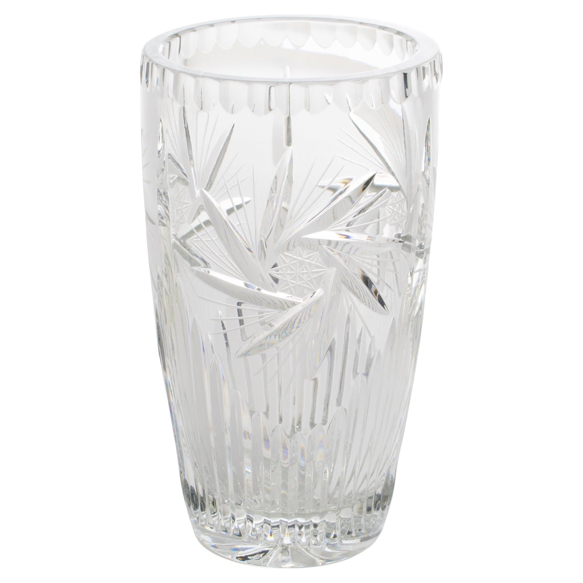 Vase en cristal gravé Saint Louis France