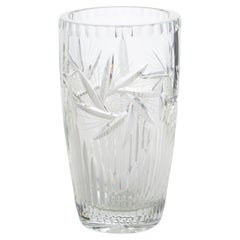 Saint Louis France Etched Crystal Vase