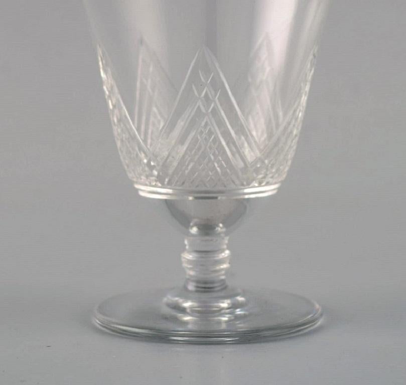 French Saint-Louis, France, Sherry Set in Clear Mouth-Blown Crystal Glass