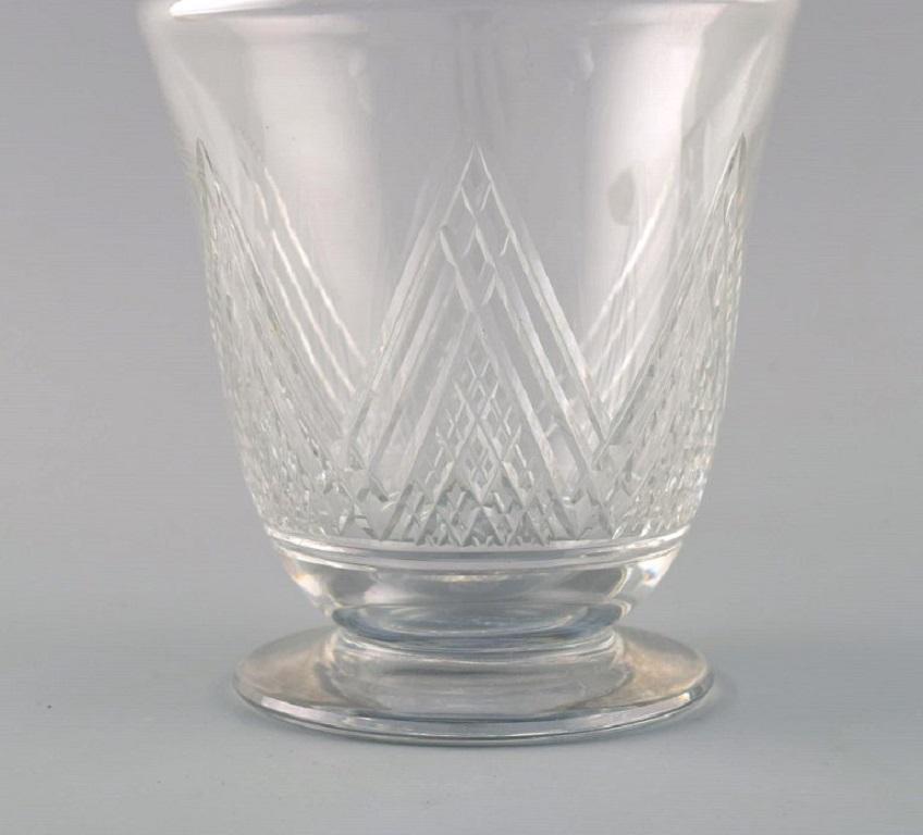 Saint-Louis, France, Sherry Set in Clear Mouth-Blown Crystal Glass 1