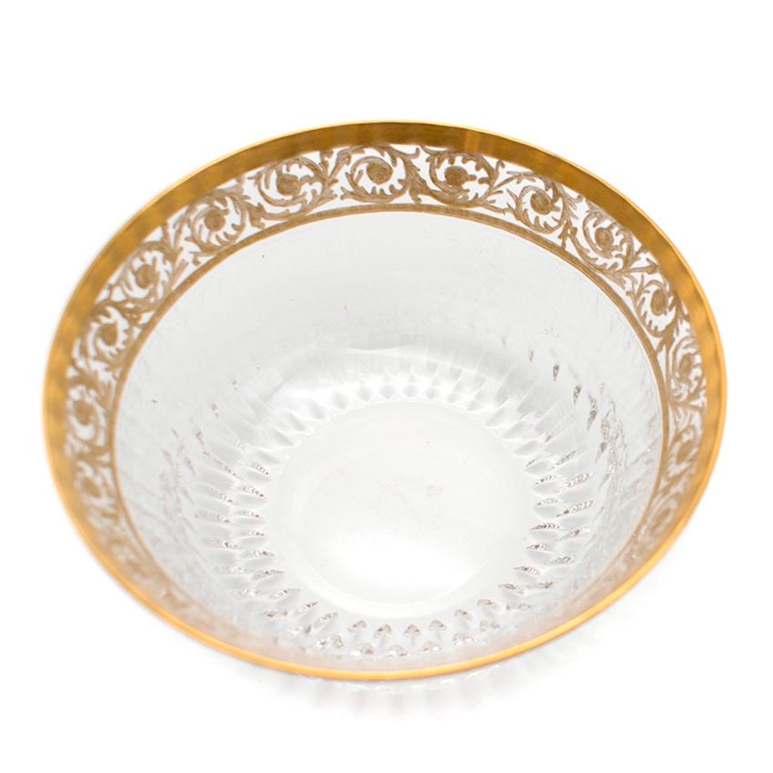 Saint Louis Gold Thistle Centre Piece Bowl  In New Condition For Sale In London, GB