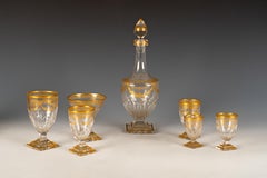 Saint-Louis, Large Crystal Table Service, France, circa 1900