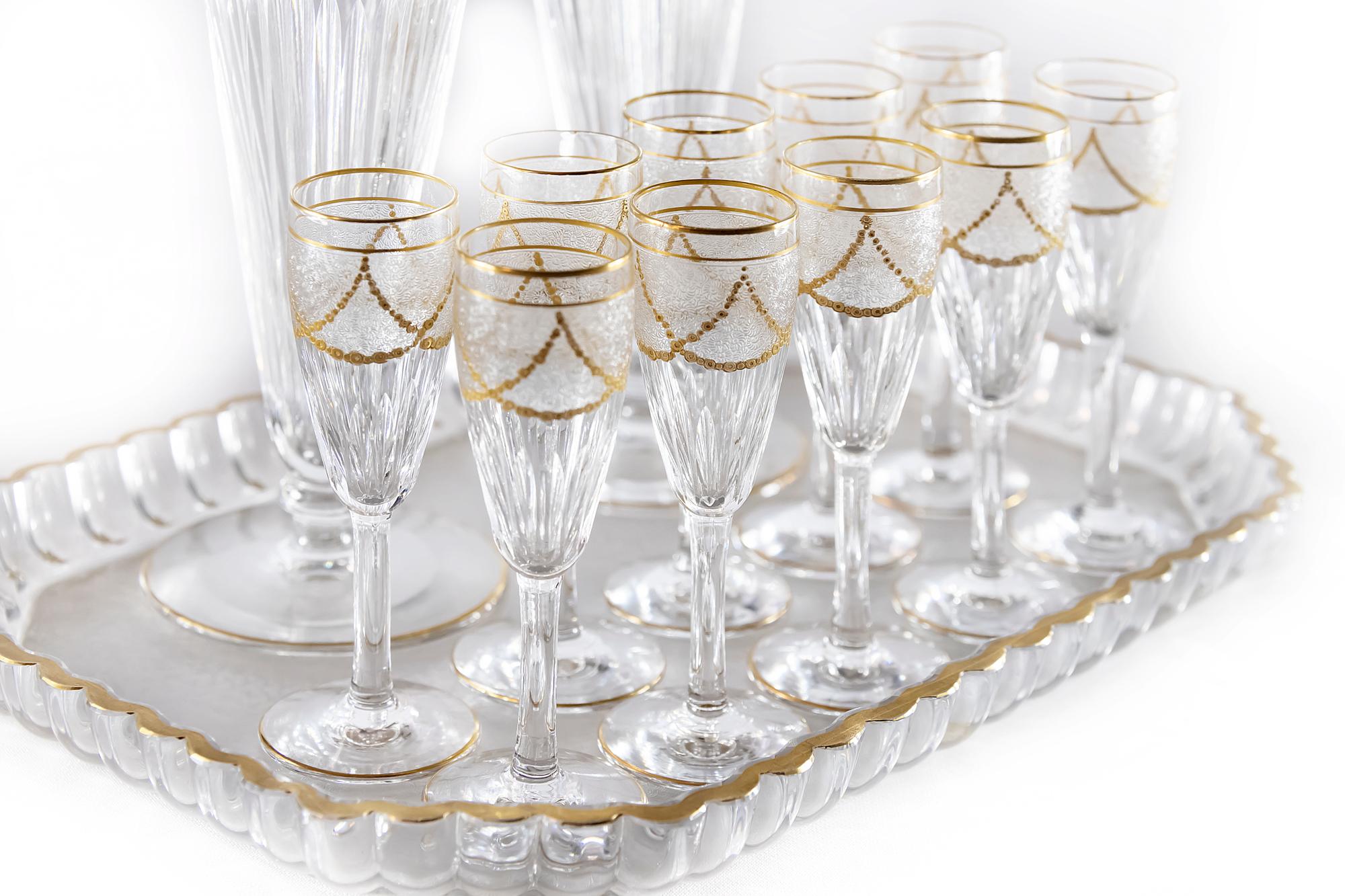 Hand-Crafted Saint Louis Liqueur Set For Sale