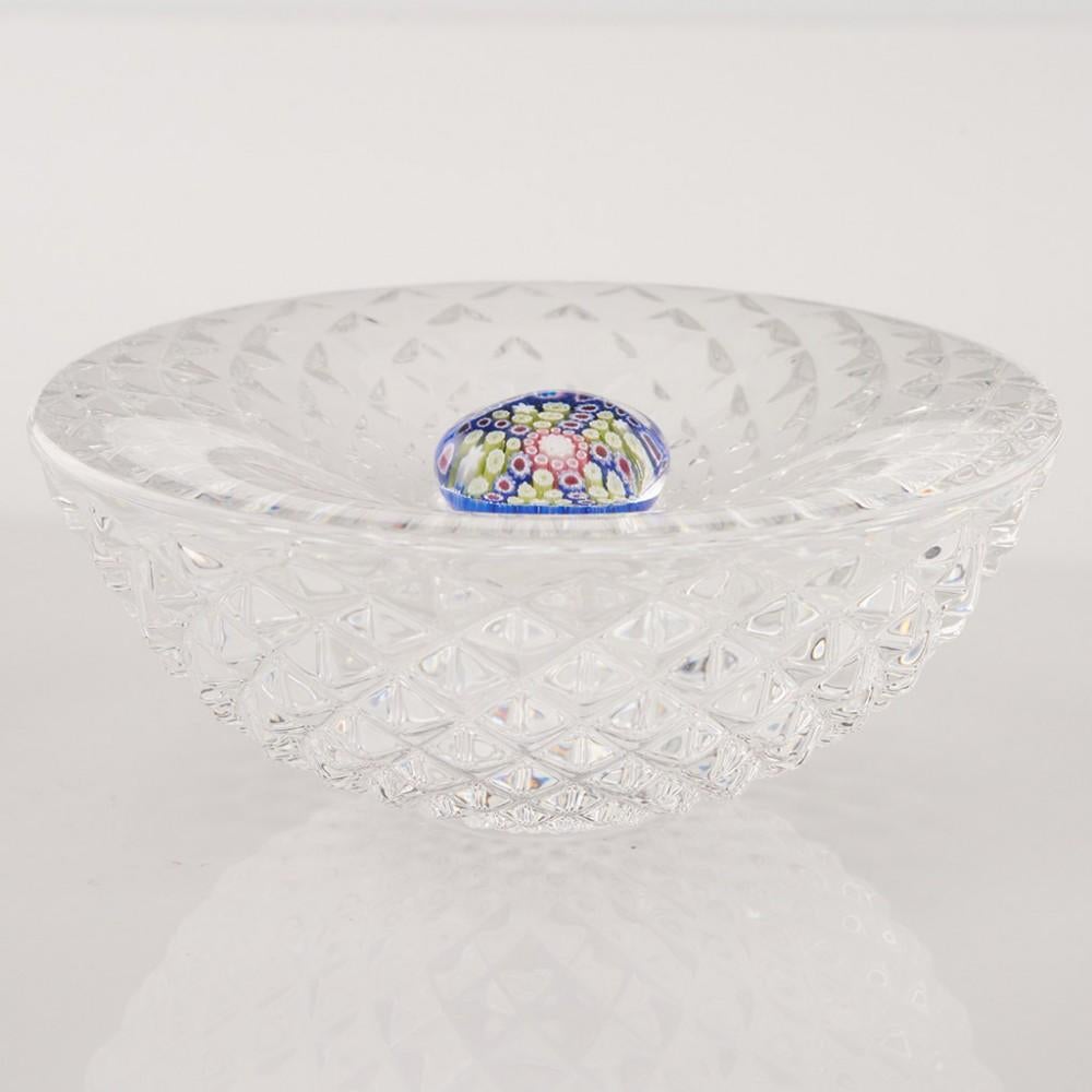 Saint Louis Millefiori Trinket Or Ring Dish c2000 In Good Condition For Sale In Tunbridge Wells, GB