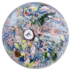 Saint Louis Paperweight Gridel Devil Millefiori Scramble c1850