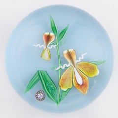 Saint Louis Paperweight Lampwork Flower 1994