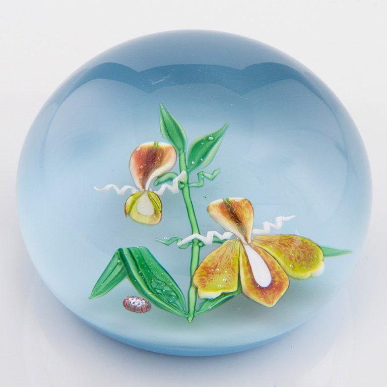 Pisapapeles Saint Louis Lampwork Flor 1994 en Bueno estado para la venta en Tunbridge Wells, GB