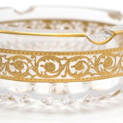 Saint Louis Small Gold Thistle Ash Tray