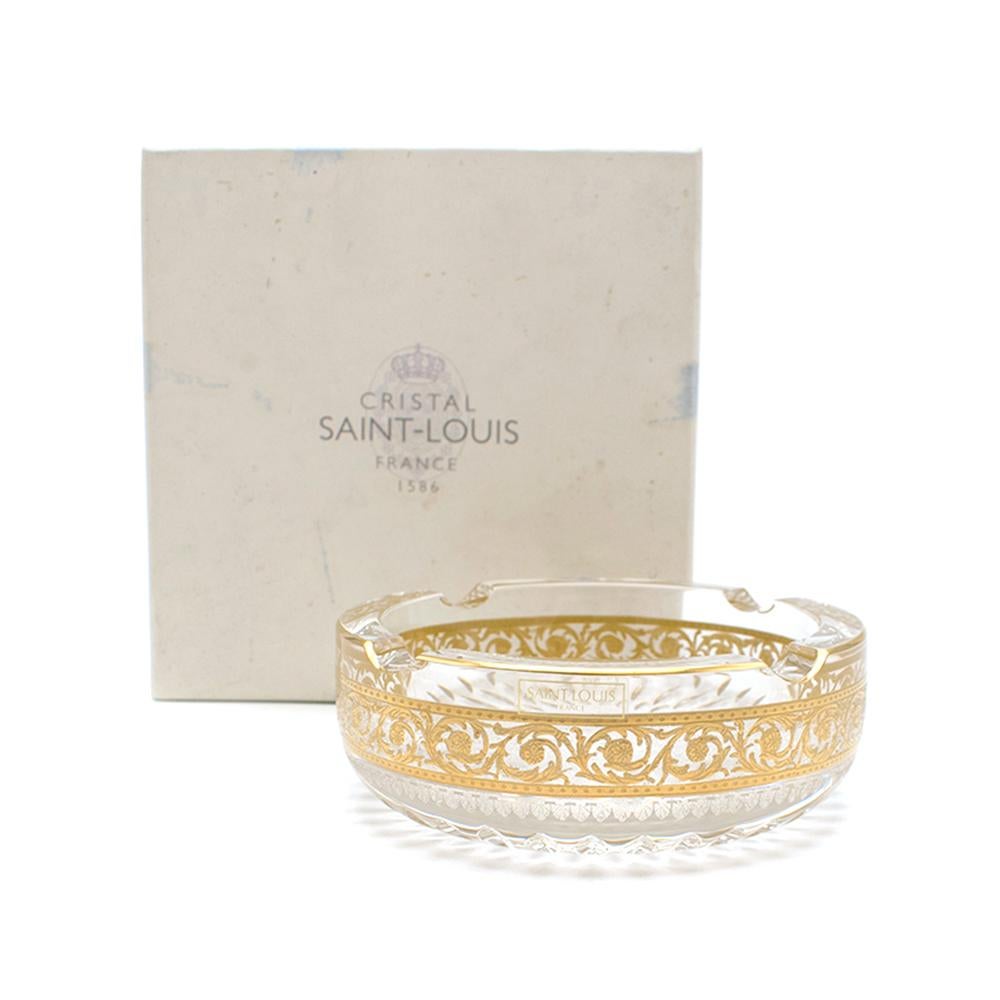 Saint Louis Small Gold Thistle Ash Tray 1