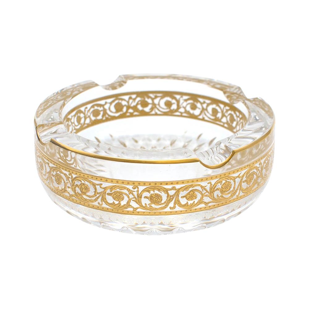 Saint Louis Small Gold Thistle Ash Tray