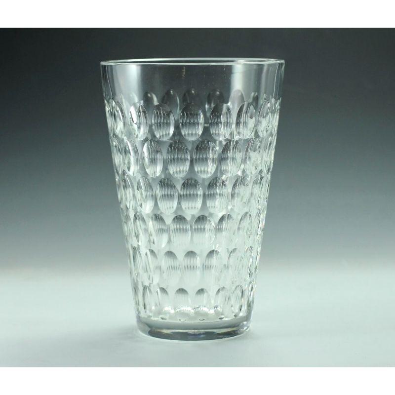 Saint Louis (St. Louis) Cristal France Cut Crystal vase, Repeating Oval Design

Additional Information:
Country/Region of Manufacture: France 
Material: Glass
Shape: Oval 
Production Style: Art Glass
Brand: Saint-Louis 
Type: