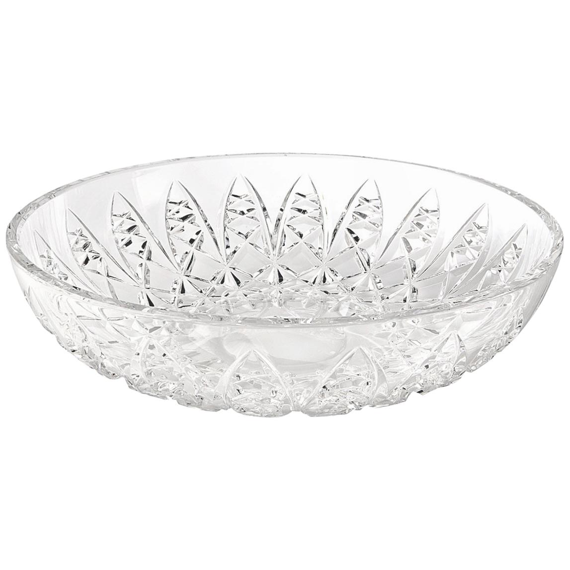 Saint-Louis Udaipur Clear Crystal Table Centerpiece with Engraved Detail For Sale