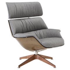 Saint Luc 'Coach 2' Lounge Chair in Fray Fabric with Headrest by J.M. Massaud