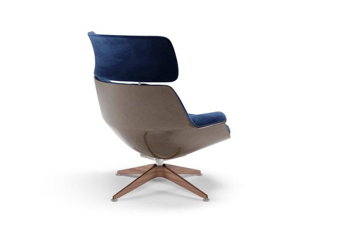 Modern Saint Luc 'Coach' Lounge Chair in Com with Headrest by J.M. Massaud For Sale