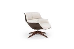 Saint Luc 'Coach' Lounge Chair in White by J.M. Massaud