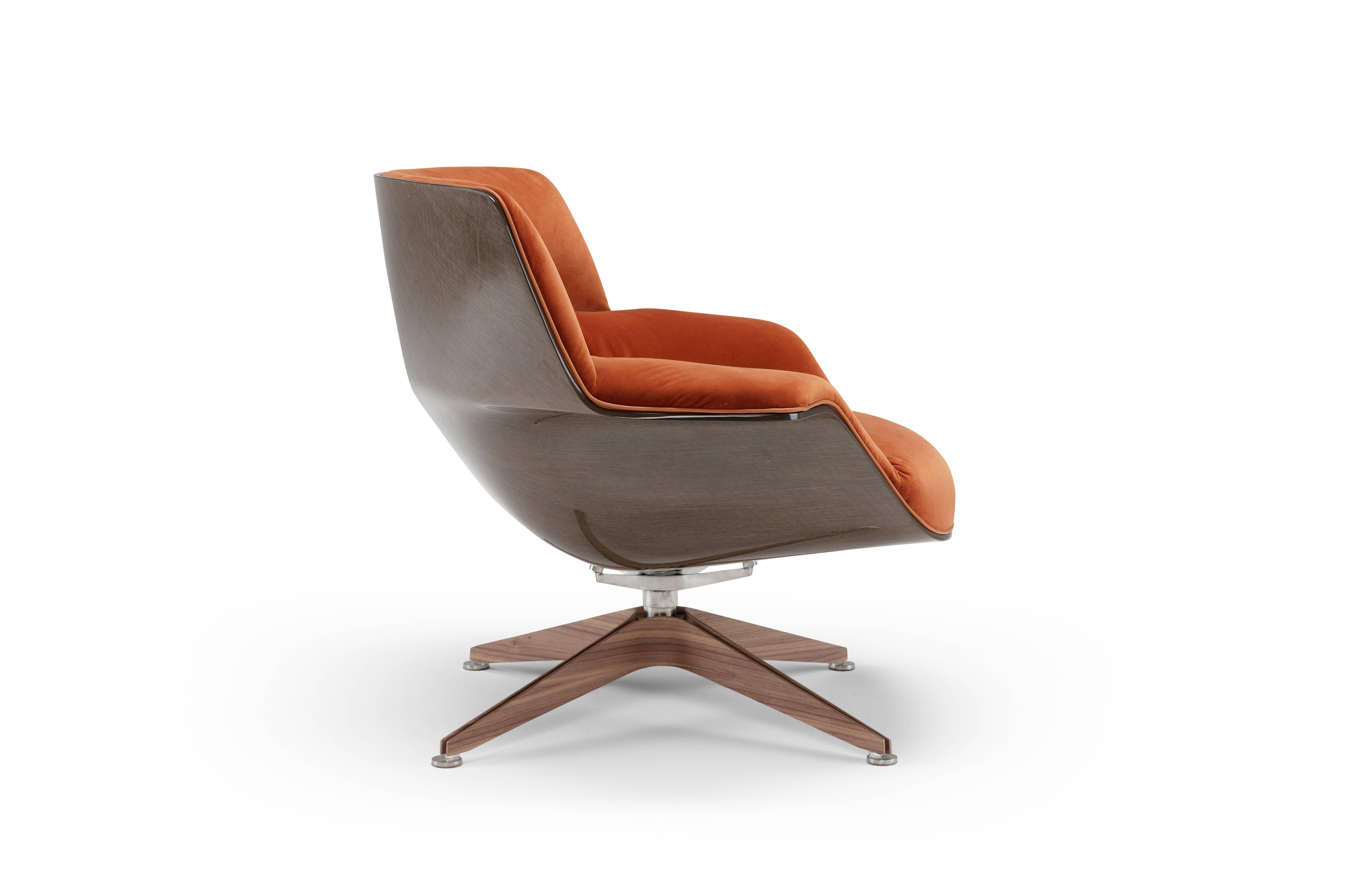 Modern Saint Luc 'Coach' Lounge Chair with Glossy Finish by J.M. Massaud For Sale