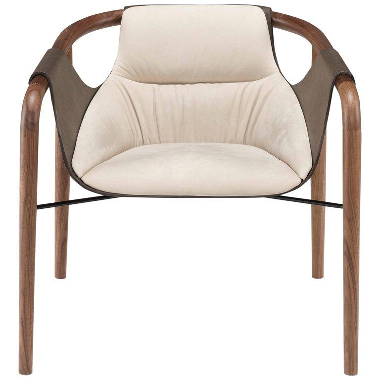 Saint Luc 'Hamac' Armchair in Ivory by J.P. Nuel im Angebot