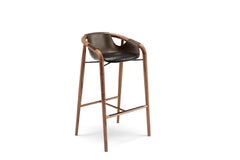Saint Luc 'Hamac' High Stool in Brown by J.P. Nuel