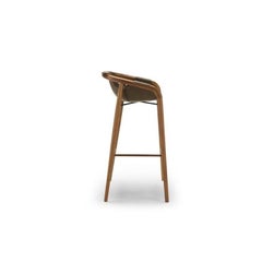 Saint Luc 'Hamac' High Stool with Black Cushion by J.P. Nuel