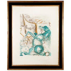 Vintage "Saint Martin of Tours" by Salvador Dali, 1965 Aquatint 51/175