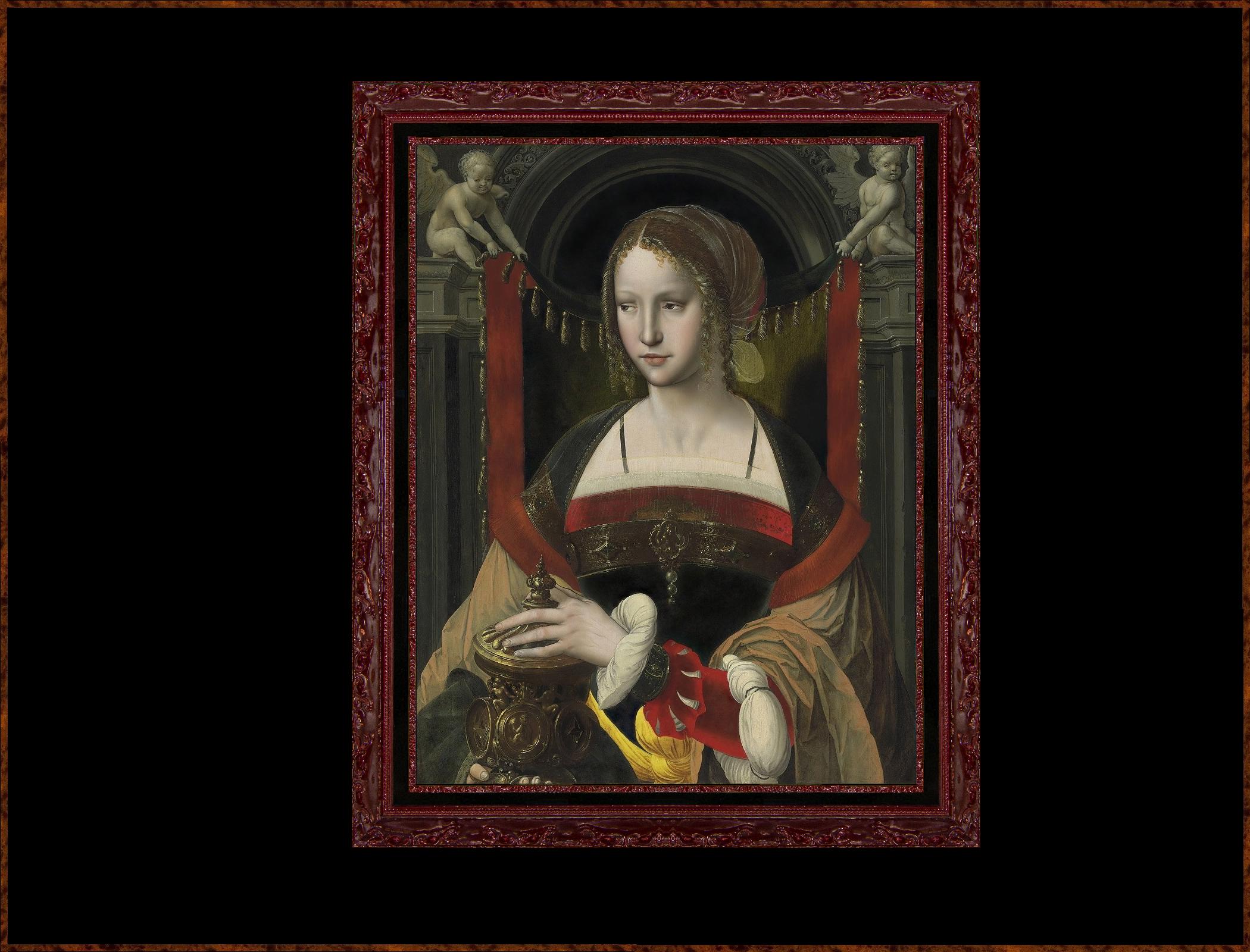 This large, Fine Art Masterpiece is a faithful yet nuanced reproduction of 