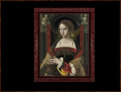 Saint Mary Magdalene with Angels, after Oil Painting by Anonymous Baroque Artist