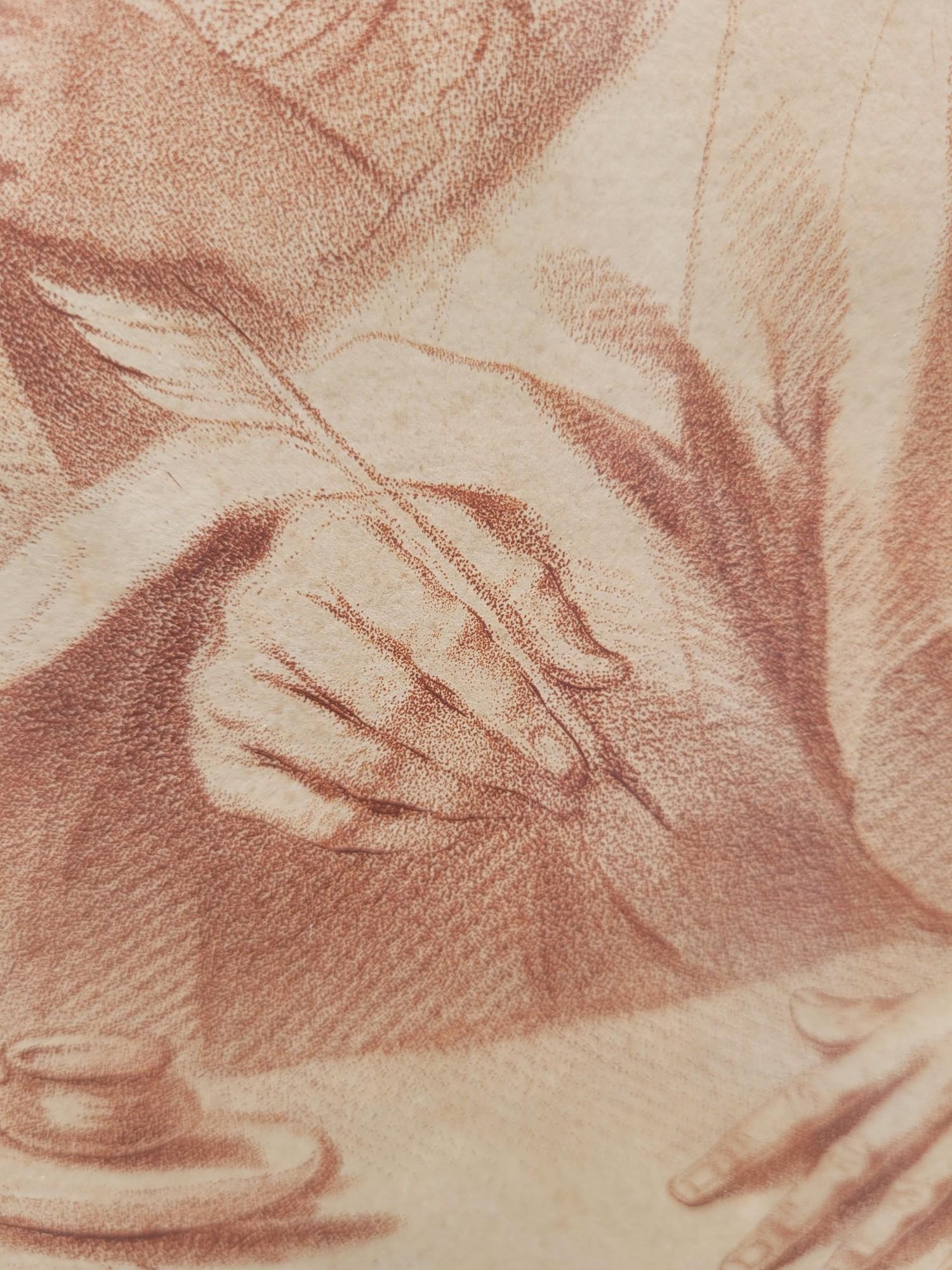 Saint Matthew And The Angel, Gravur nach Le Guercin, 18. Jahrhundert im Angebot 7