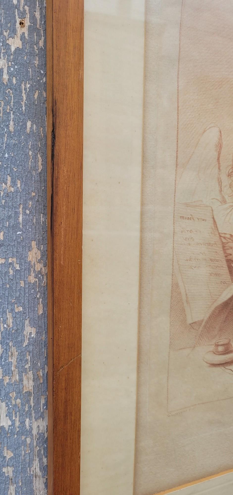 Saint Matthew And The Angel, Gravur nach Le Guercin, 18. Jahrhundert im Angebot 8