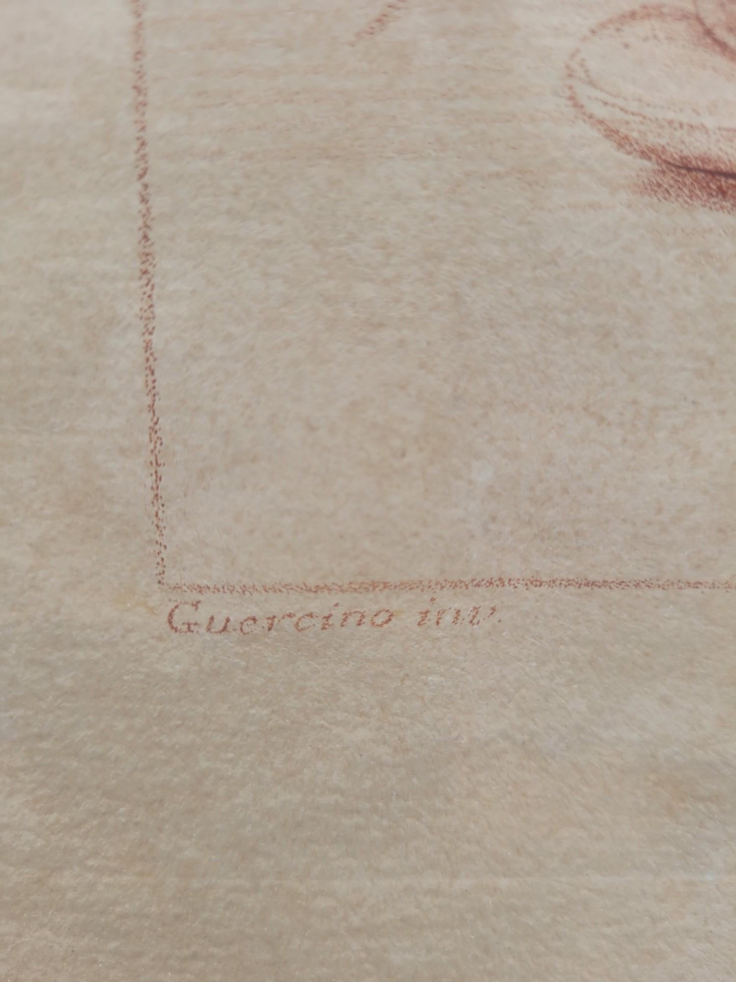 Saint Matthew And The Angel, Gravur nach Le Guercin, 18. Jahrhundert (Barock) im Angebot