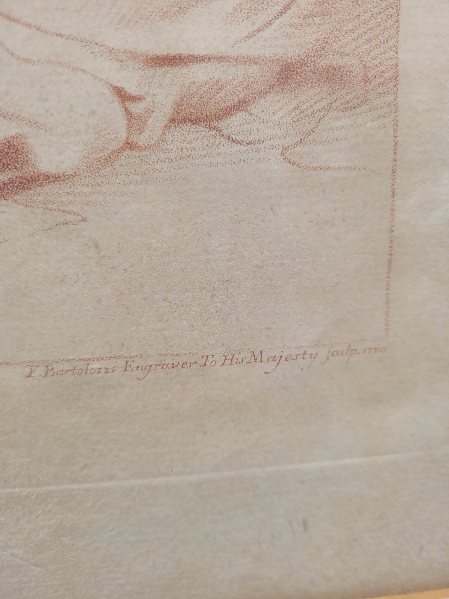 Saint Matthew And The Angel, Gravur nach Le Guercin, 18. Jahrhundert (Italienisch) im Angebot