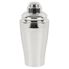 Saint Medard Art Deco Cocktail Shaker aus Silberblech mit Auspresser, um 1940