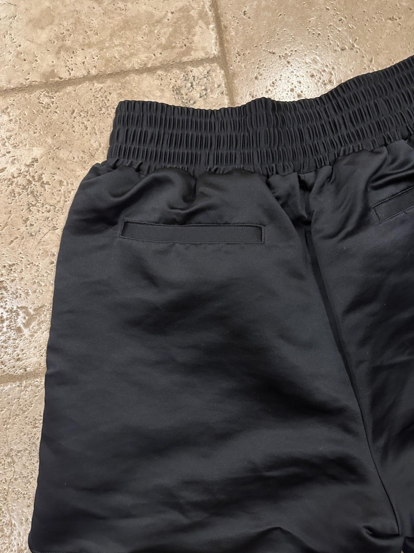 Saint Michael Black Sting Float Satin Boxing Shorts For Sale 2