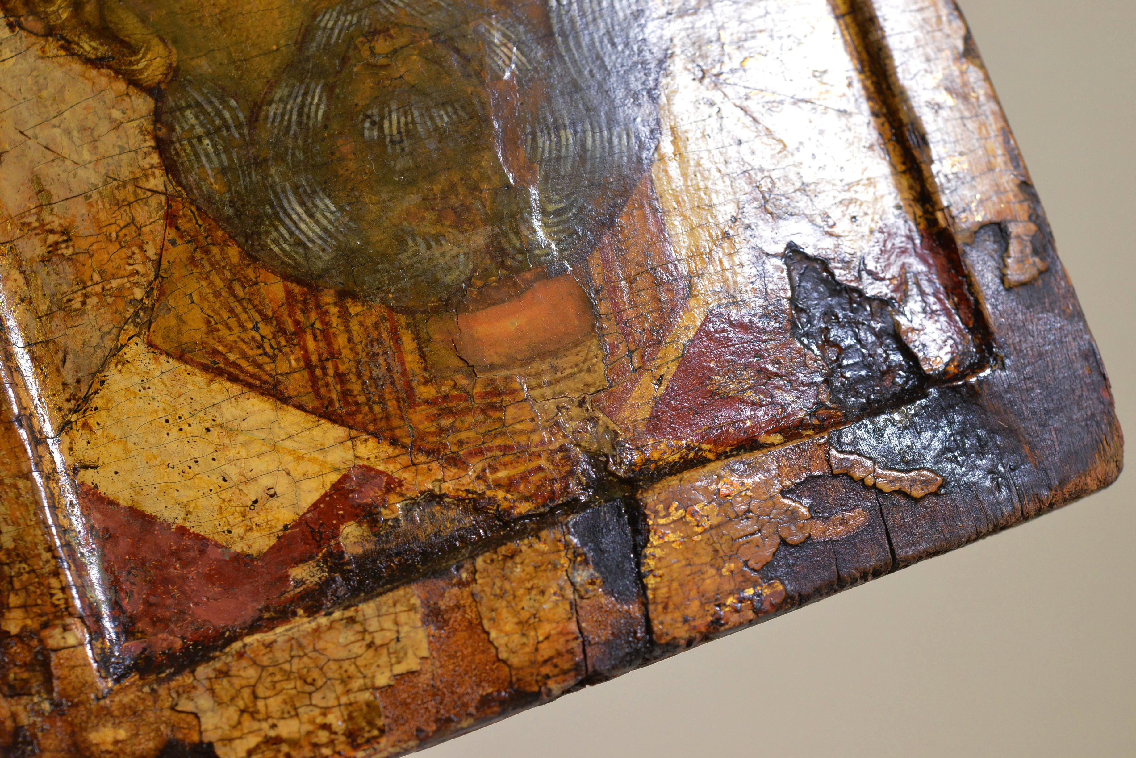 European Saint Nicholas of Myra Russian Icon 16th century Gilt Silver Oklad Museum Value