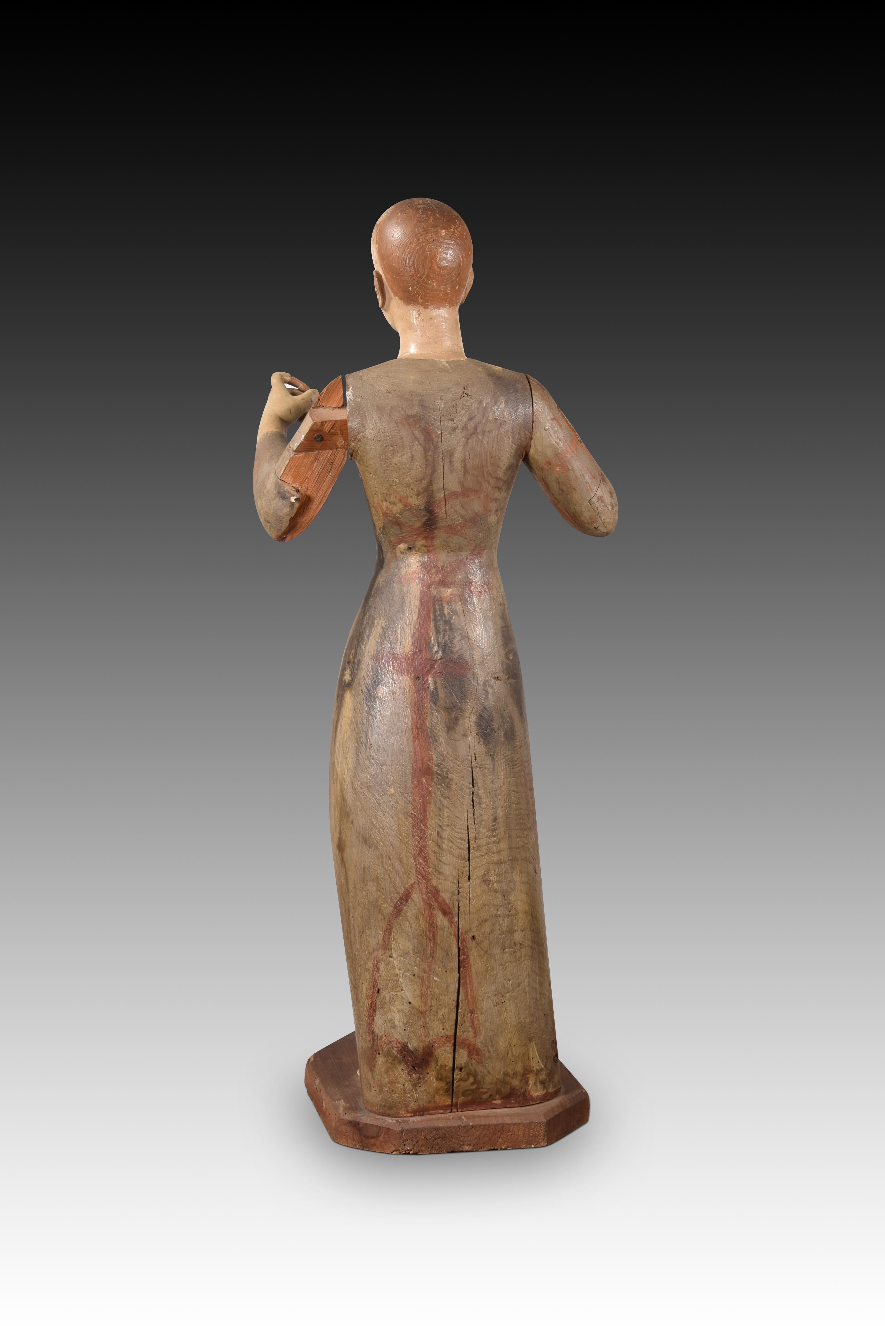 18th Century and Earlier Saint or Virgin to dress. Wood, metal. Spanish school, 17th century. For Sale