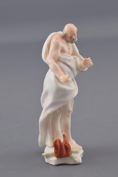 Saint or Winter Allegory, Porcelain, Buen Retiro, Madrid, Spain, 18th Century