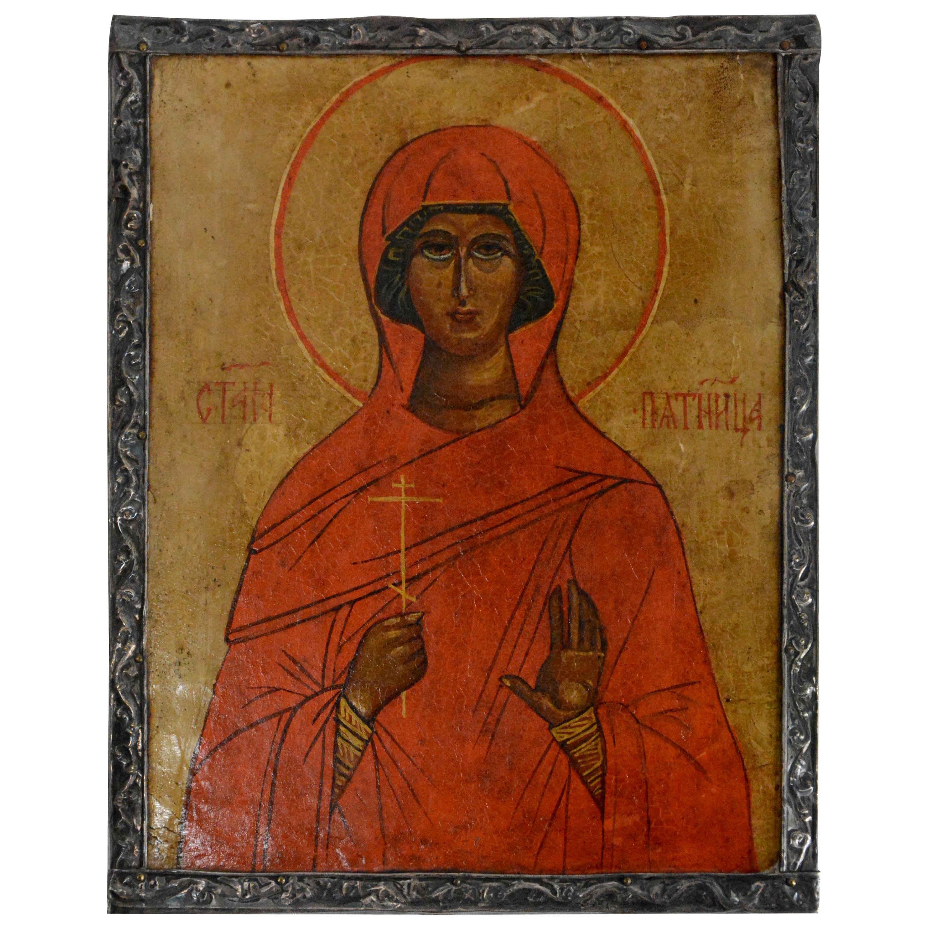 Saint Paraskeva Piatnitsa Pyatnitsa Russian Icon For Sale