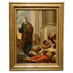 Antique Saint Paul Healing The Sick by 1866" Gabriel FERRIER (1847-1914)