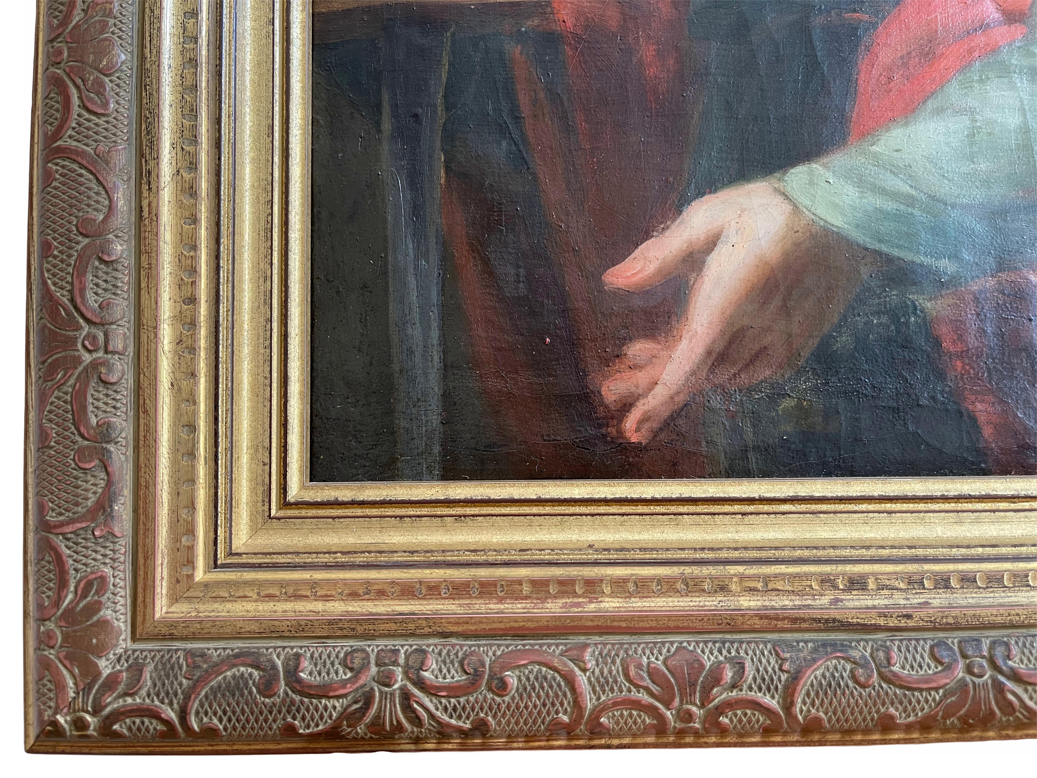 Saint Paul, Öl auf Leinwand, 19. Jahrhundert im Angebot 4