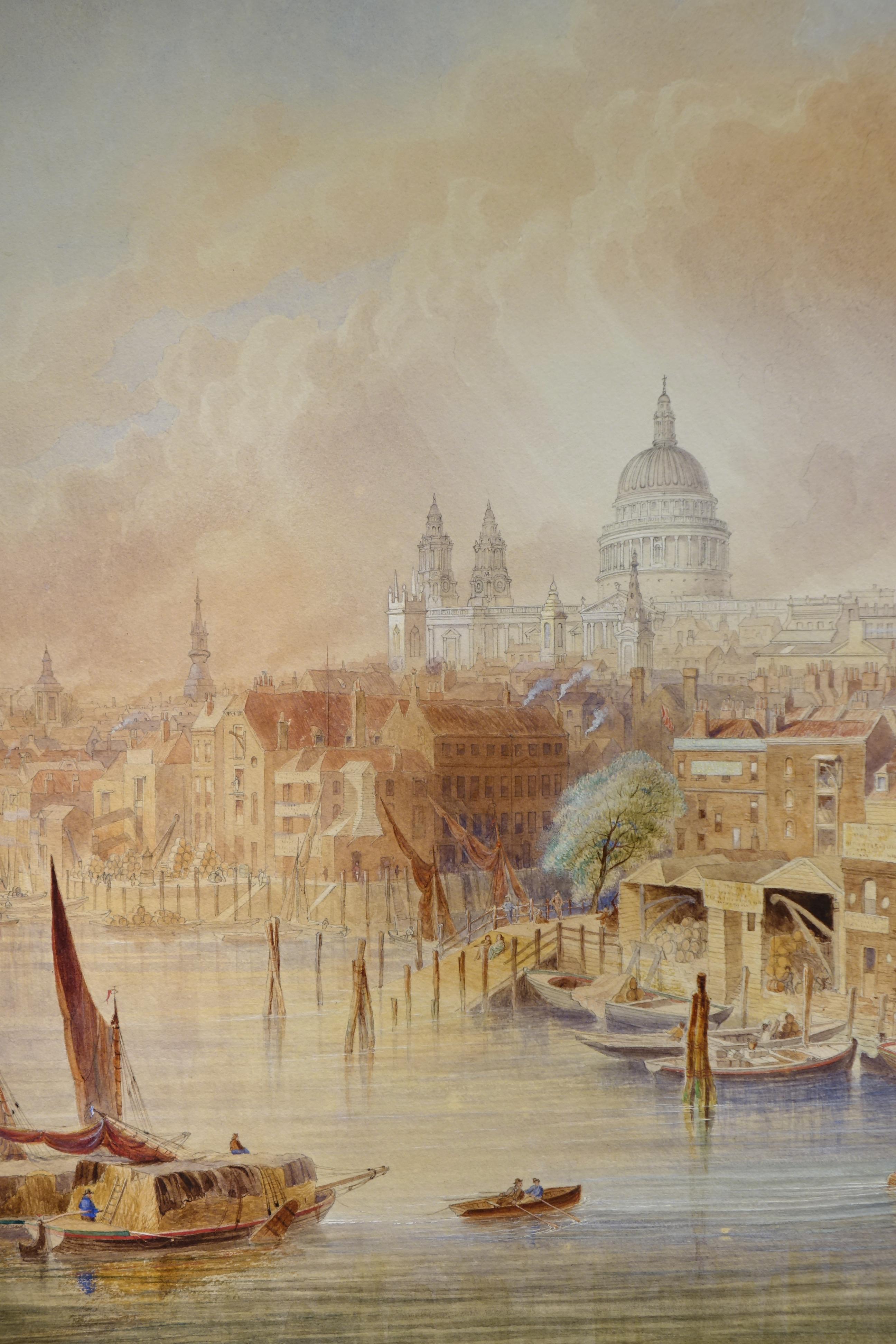 Saint Paul's Cathedral from Southwork bridge - F. LLOYDS, dated 1878 For Sale 2