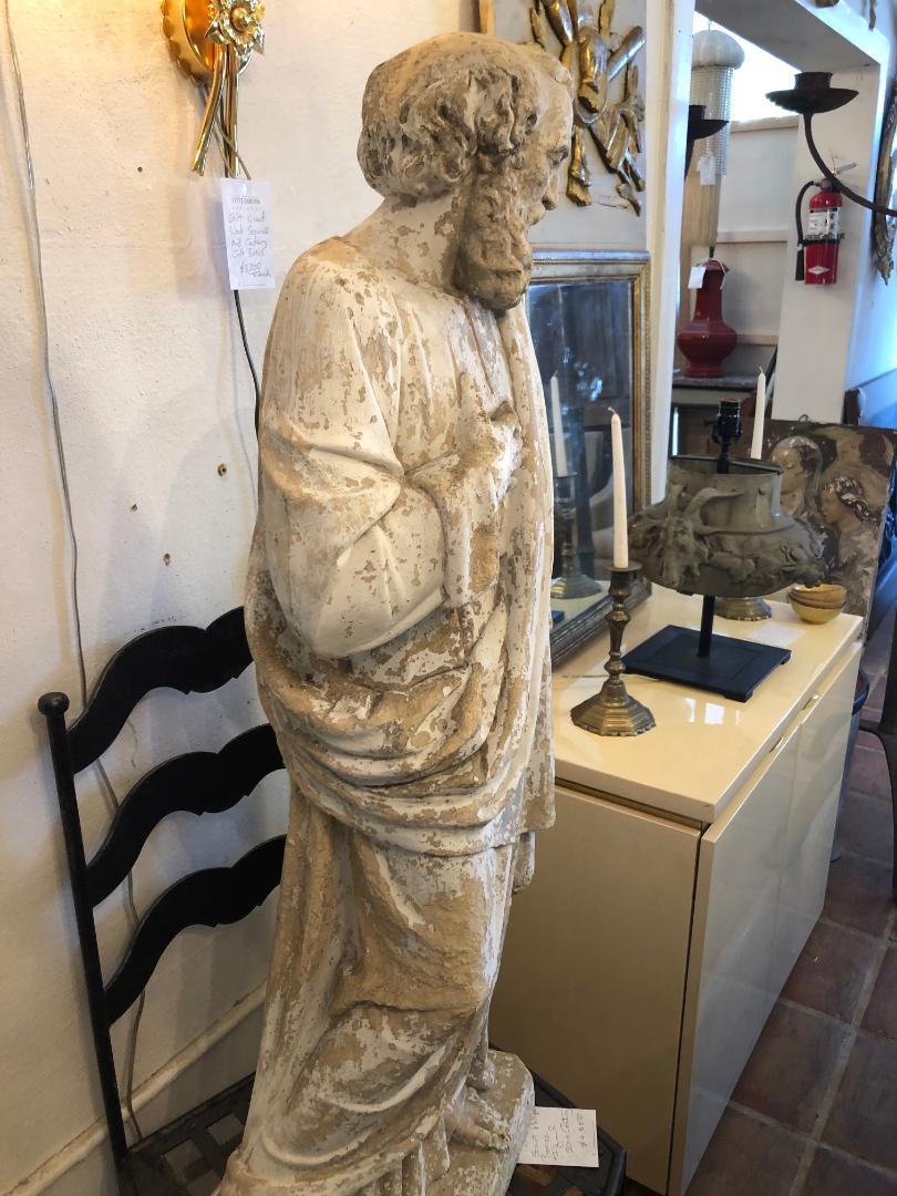 19th Century Saint Phillipe Benizzi Terra Cotta Statue