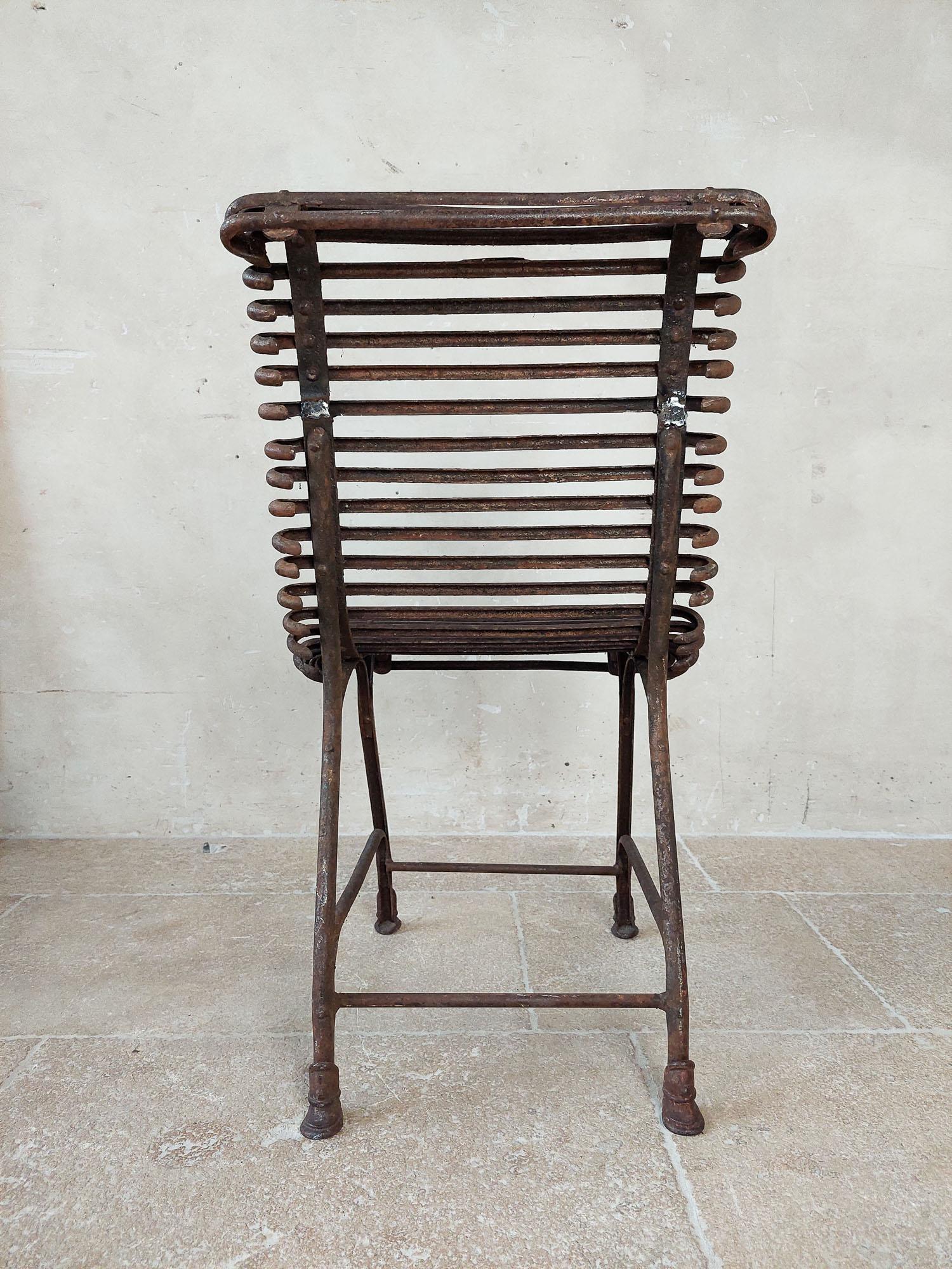 Saint Sauveur Garden Chair from Arras, 1910s For Sale 4
