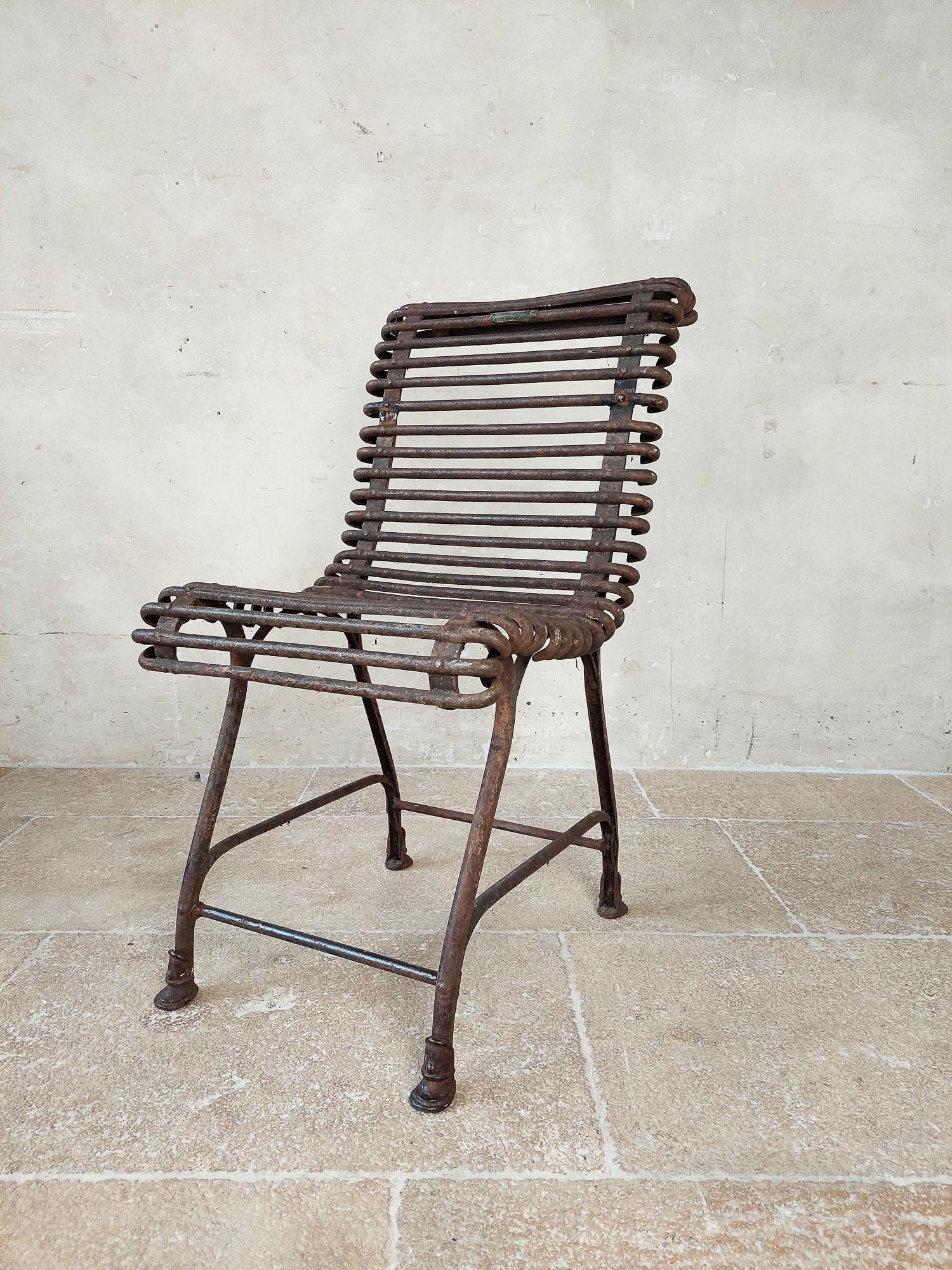 French Saint Sauveur Garden Chair from Arras, 1910s For Sale
